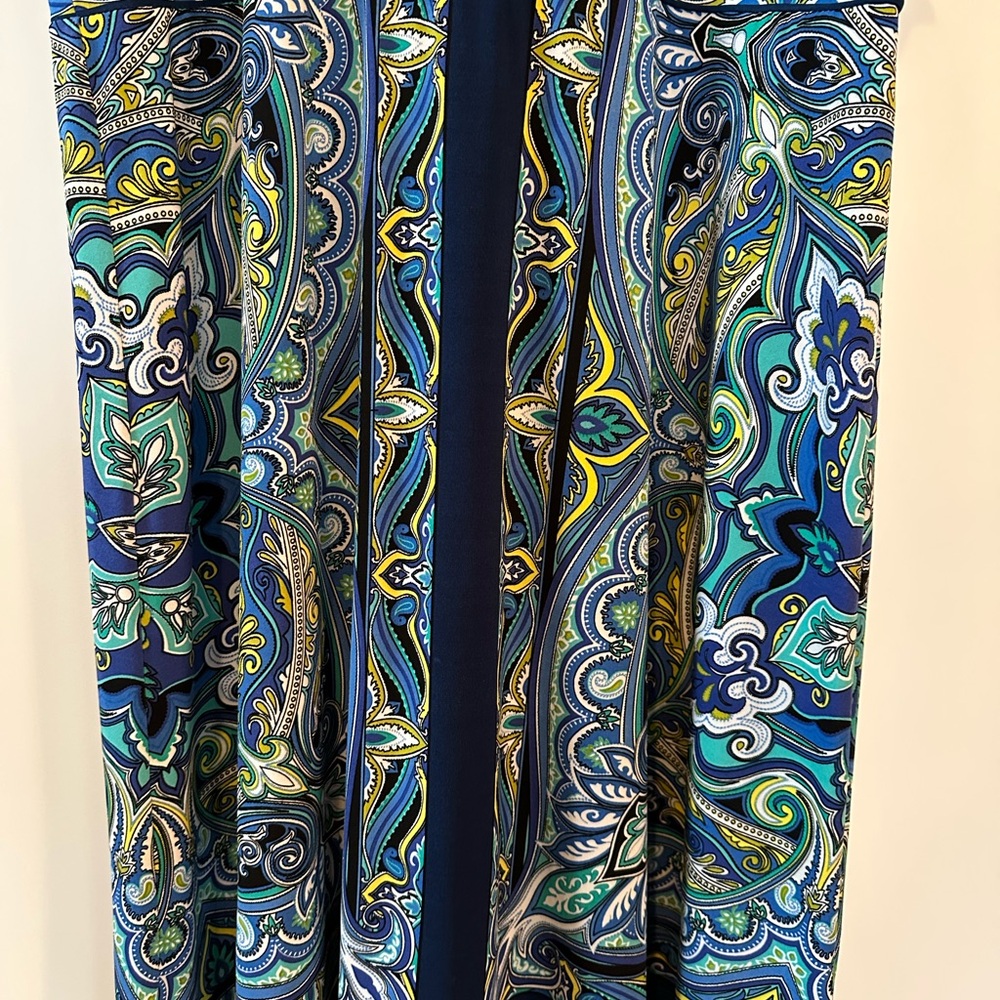 Apt. 9 sleeveless blue paisley dress. Size XL - Picture 4 of 7